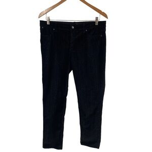 Talbots Sparkly Flawless Five Pocket Black Slim Ankle Corduroy Pants - Sz 10